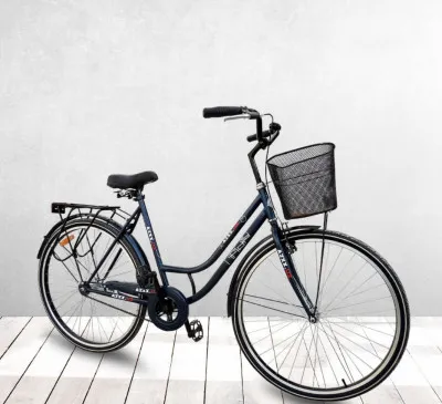 Велосипед Azxx Maestro с багажом и корзинкой 28 дюймов  Blue