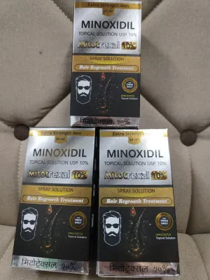 Mitotrexal (Minoxidil) 10% Soch va soqol uchun loson (Hindiston)