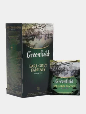 Чай чёрный Greenfield Earl Grey в пакетиках, 2г * 25 шт