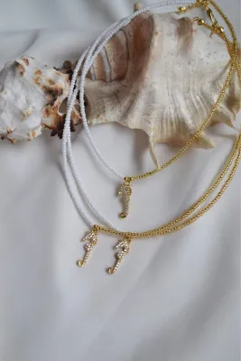 Ожерелье из бисера, модель: морская лошадь ti010 Mori