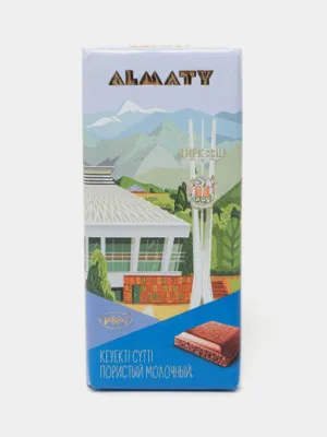 Шоколад Almaty Пористый молочный, 90 г