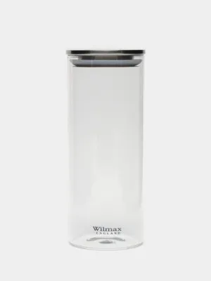 Банка с крышкой Wilmax WL-888518/A, стекло, 10 * 25.5 см, 1600 мл