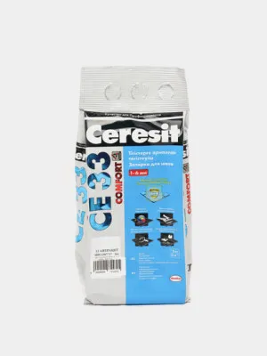 Затирка для швов Ceresit CE33, 2 кг, 13 Антрацит