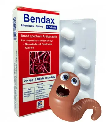 Bendax parazitlarning qarshi uchun tabletka