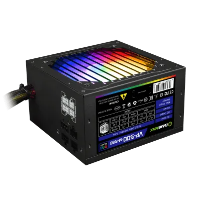 Quvvat manbai GameMax VP-500-RGB-M 500W 80-PLUS BRONZE