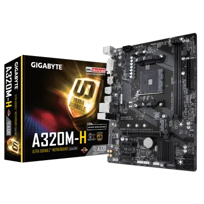Материнская плата Gigabyte AMD AM4 A320M-H DDR4