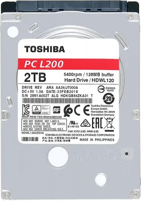 Внутренний жесткий диск для ноутбука Toshiba 2TB
