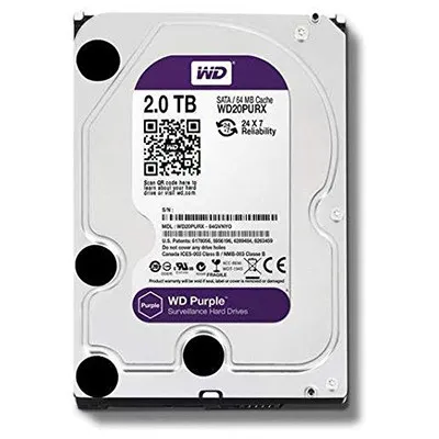 WD - Purple - WD20PURX-78 video kuzatuvi uchun HDD