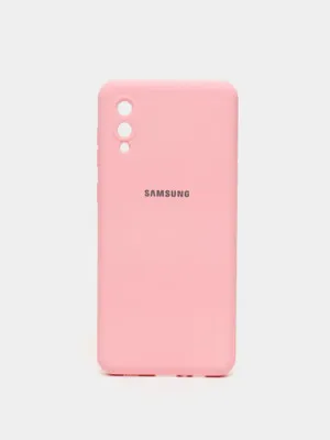 Чехол силиконовый Samsung светло-розовый