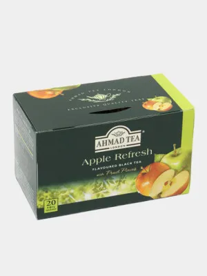 Чай чёрный Ahmad Tea фруктовый с ароматом яблока, 20 х 2 гр