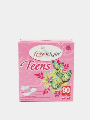 Прокладки женские гигиенические (ежедневные) Free Style Teens с ароматом фиалки, 90 шт