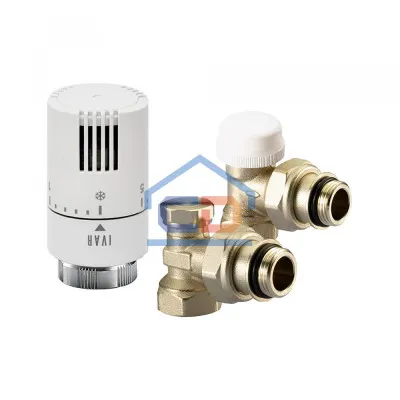 IVAR radiator krani burchakli termostatik 3v1 1/2" (dyuym)