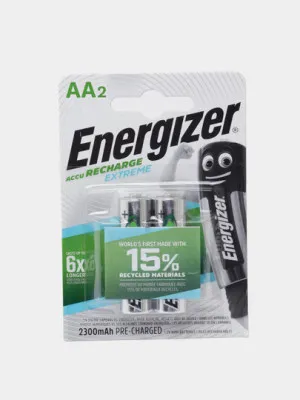 Батарейки Energizer Recharge Extreme, AAA, 2 шт
