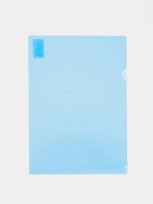 Папка-Уголок Пластиковая А4, 150 мкм, голубая