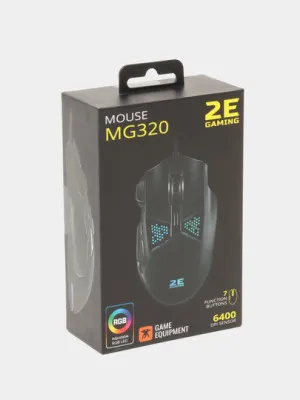 Мышь Игровая, проводная 2E Gaming Mouse MG320 RGB Black (2E-MG320UB)