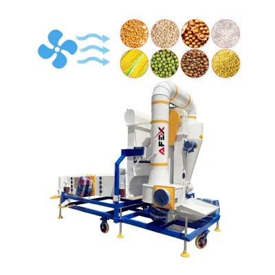 Оборудование для очистки зерна и бобовых продуктов (элеватор)