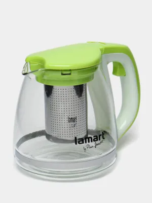 Стеклянный заварочный чайник Lamart LT7026, 1.1 л