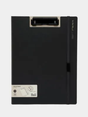 Папка-планшет Deli NS180 с верхним зажимом, черный