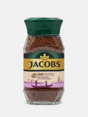 Кофе растворимый Jacobs Asian Selection стеклянная банка, 90 гр