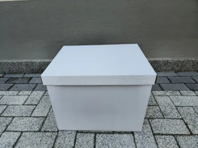 Новая 5-слойная белая коробка с ручками размер: