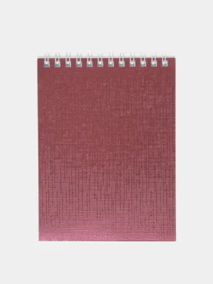 Блокнот Hatber "Metallic розовый", в клетку, А6ф, 40 листов