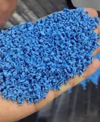 Напольное покрытие из резиновой крошки (синее)