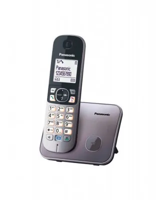 Simsiz telefon Panasonic DECT KX-TG6811UAM, Mettalik, 5 yil kafolat