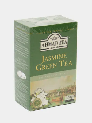 Зеленый чай Ahmad Tea Jasmine, листовой, 100 г