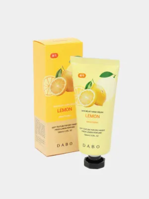 Осветляющий крем для рук с экстрактом цедры лимона Dabo Hand Cream Lemon, 100 мл