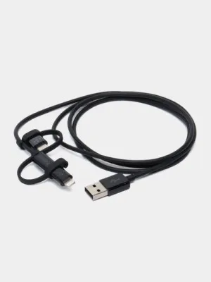 Кабель Belkin USB 2.0 Universal MicroUSB/USB-C/Lightning Connectors, 1.2 м