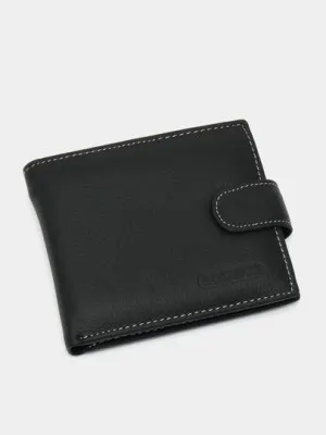 Кошелек мужской Genuine Leather Pocket Wallet, Black