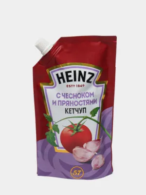 Кетчуп Heinz с чесноком и пряностями, 320 гр