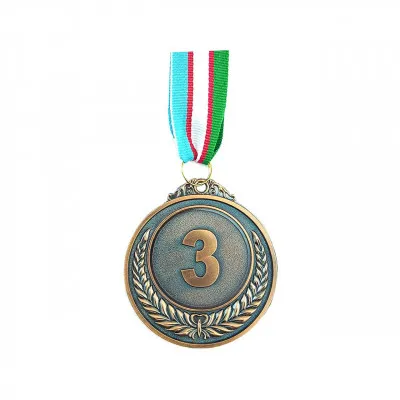 Медаль UZBEKISTAN круглая, бронзовая