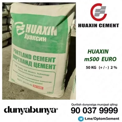 Huaxin m500 evro tsement, 50 kg