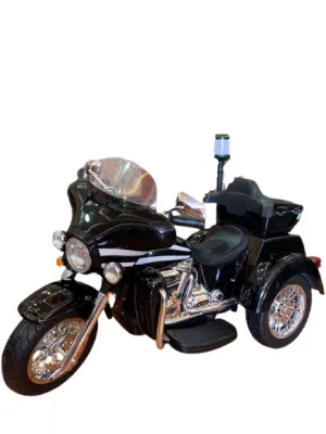 Электрический мотоцикл для детей с двумя сидениями 