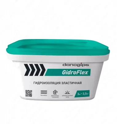 Гидроизоляция gidroflex 3 кг danogips
