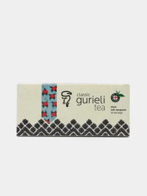 Чай чёрный Gurieli, с бергамотом, 2 г, 25 пакетиков