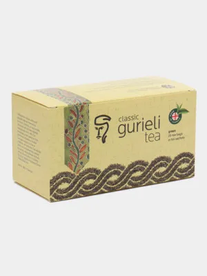 Чай зеленый Gurieli в пакетиках, 25 шт * 2 гр