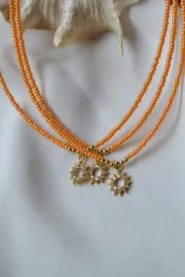 Ожерелье из бисера, модель: солнышко ti159 Mori