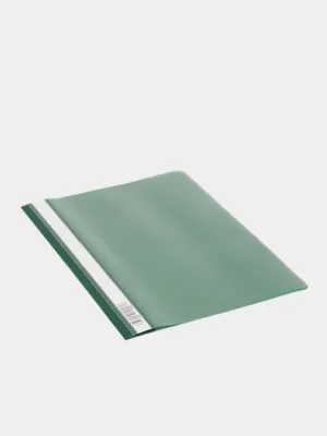 Папка-скоросшиватель пластиковая ErichKrause Fizzy Classic, A4, зеленый (в пакете по 20 ш)