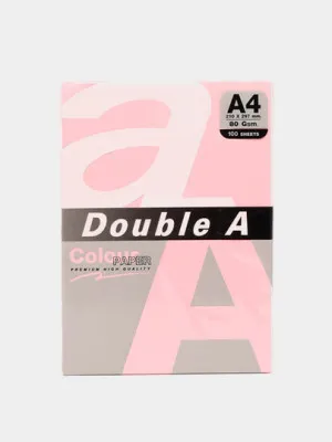 Бумага офисная Colour Double A, 80 гр, А4, 100 листов, розовая