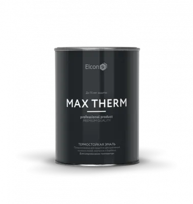 Термостойкая эмаль,жарастойкая краска черный 0,8 кг банка