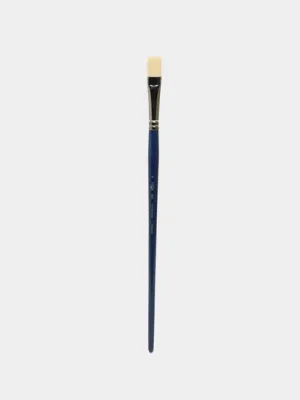 Кисть художественная упругая Гамма №8 Cинтетика Манеж, плоская длинная ручка