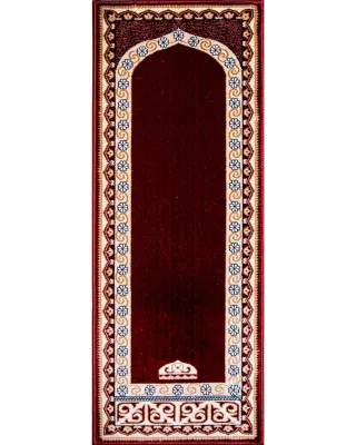 Молитвенный ковер Гулистон J021A бордовый