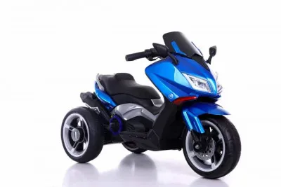 Электрический мотоцикл для детей (цвет голубой)