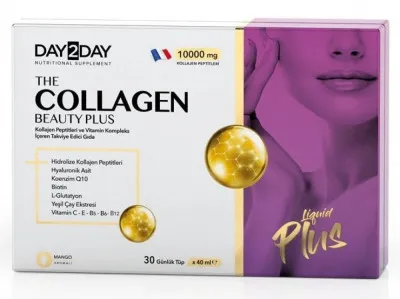 DAY2DAY Collagen Beauty Plus kollagenini ichish (40 ml dan 30 ta naycha)