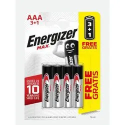 Батарейки Energizer AAA BP4 3+1 E301534500