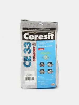 Затирка для швов 16 Ceresit CE33 2 кг, Графит