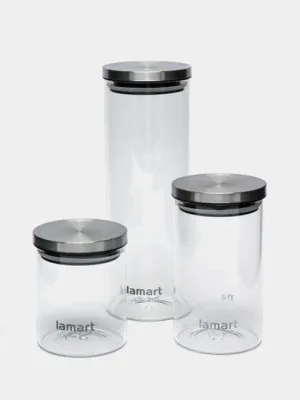 Комплект стеклянных баночек для специй Lamart LT6025