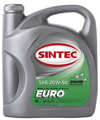 Масло минеральное SINTEC Евро 20W-50 3/4/5л